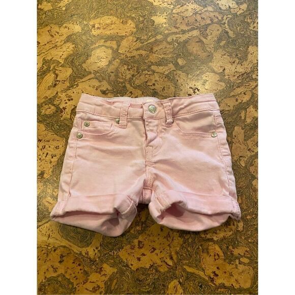 Seven for all mankind girls pink jean shorts size 4 - Picture 1 of 5